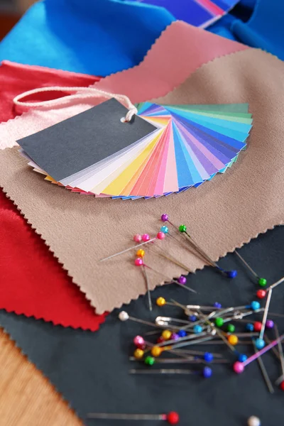 Samples of colorful fabric — Stock Photo, Image