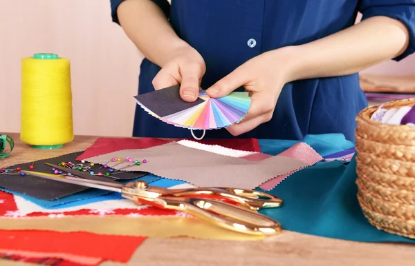 Samples of colorful fabric — Stock Photo, Image