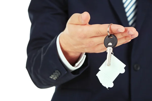 Hand with keys, closeup — Stock Photo, Image