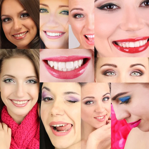 People smiles collage — Stock Photo, Image