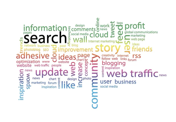 Word cloud. Search concept — Stock Photo, Image