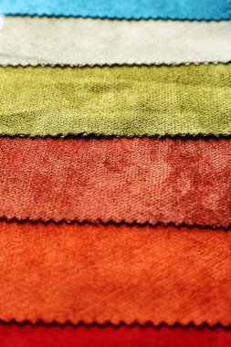 renkli doku artıkları