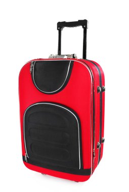 Bavul beyaz üzerine izole