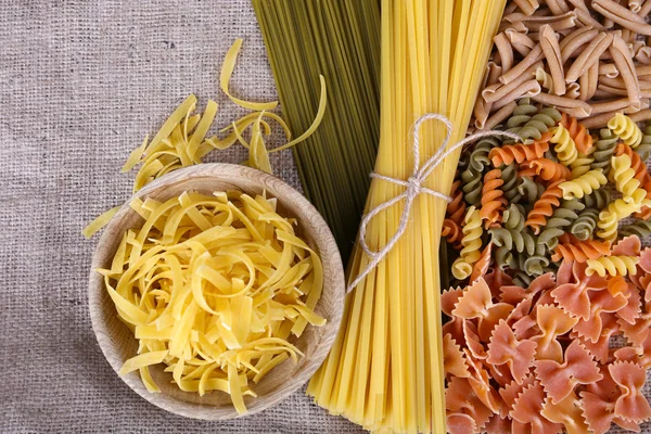 Diversi tipi di pasta — Foto Stock