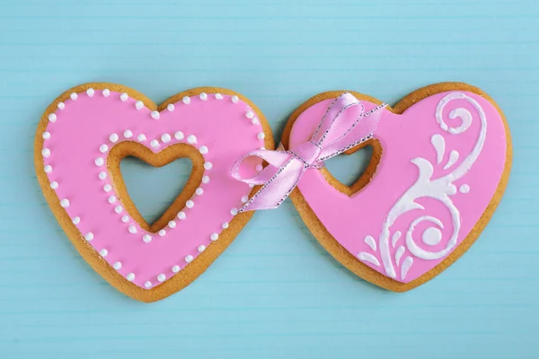 Biscotti a forma di cuore — Foto Stock