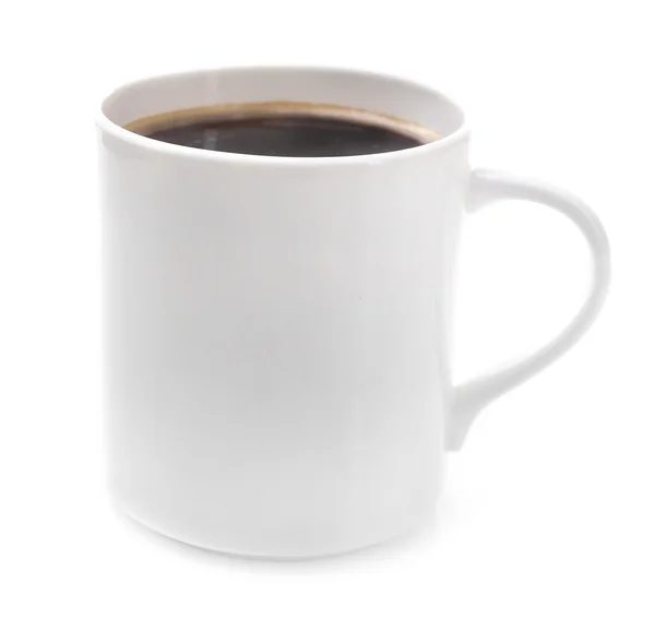 Beyaz üzerine izole edilmiş bir fincan kahve. — Stok fotoğraf