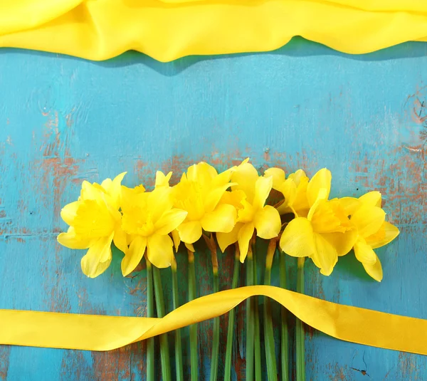 Beautiful bouquet of yellow daffodils — Stock Photo, Image