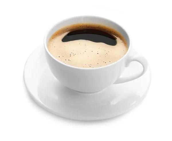 Tazza di caffè isolato su bianco — Foto Stock