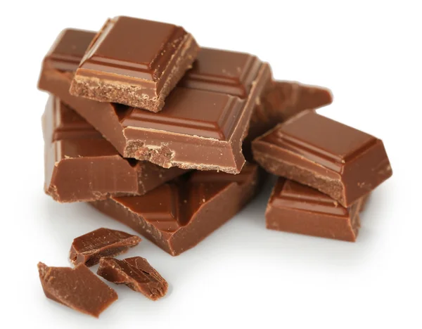 Sweet chocolate isolated on white — Stock Photo, Image
