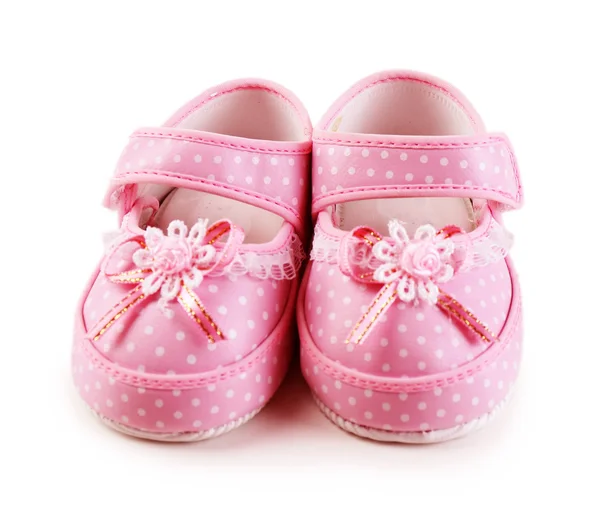 Baby shoes isolated on white — Stock Photo, Image