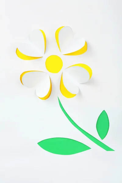 Λουλούδι χαρτί ως ευχετήρια κάρτα — Φωτογραφία Αρχείου