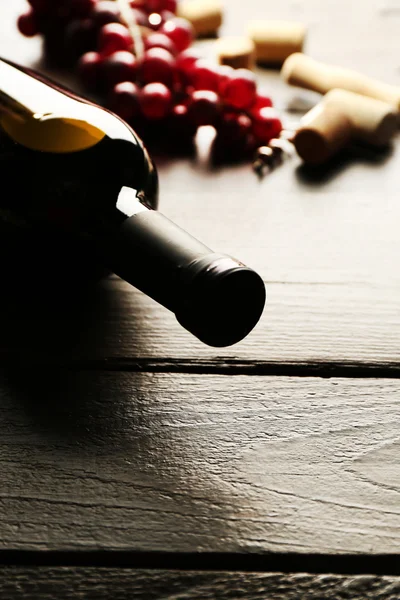 Glass bottle of wine — Stock Photo, Image