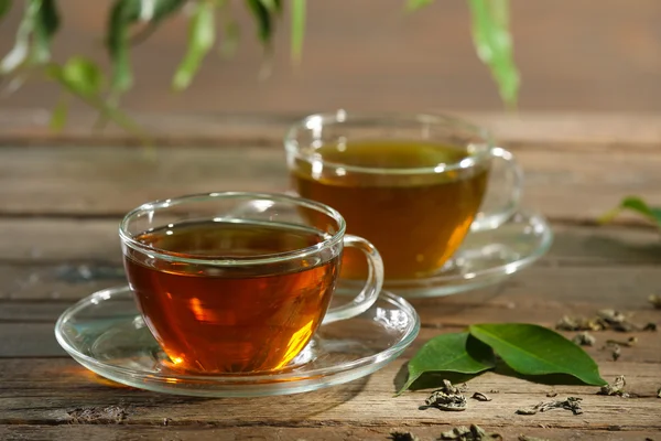 Cups of green tea — Stock Photo, Image