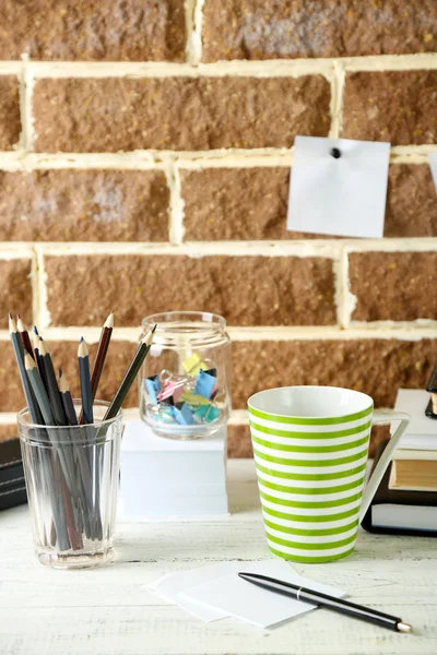 Stylish workplace at home — Stock Photo, Image