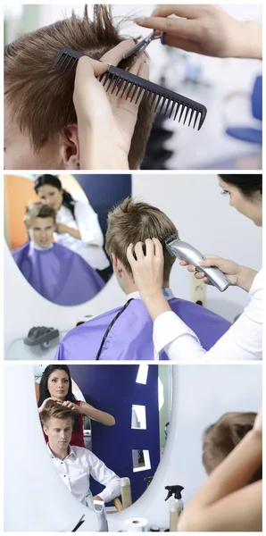 stock image Beauty salon collage