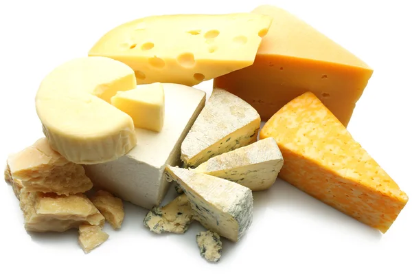 Различные виды сыра вблизи Лицензионные Стоковые Фото