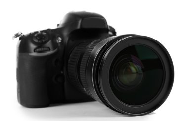 dijital fotoğraf makinesi üzerinde beyaz izole