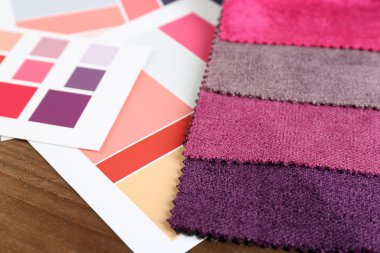 Renkli doku paleti kırıntıları yakından