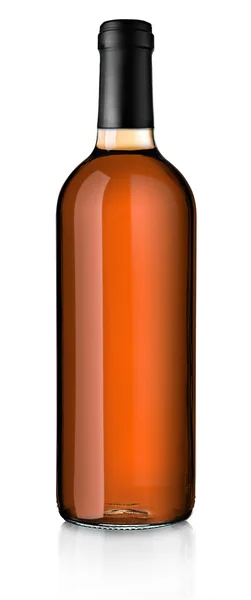 Garrafa de vinho isolada em branco — Fotografia de Stock