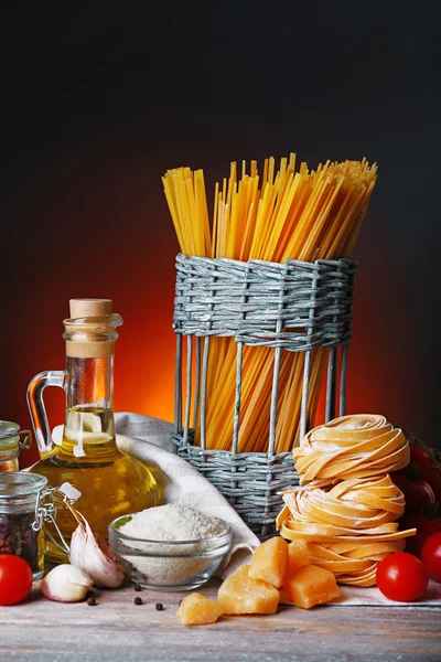 Pasta mit Kirschtomaten — Stockfoto