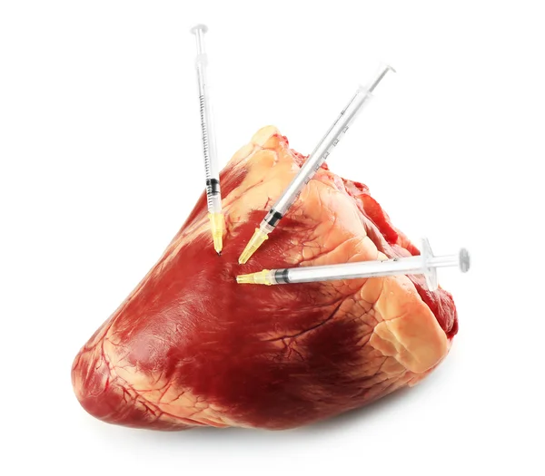 Ham hayvan kalp — Stok fotoğraf