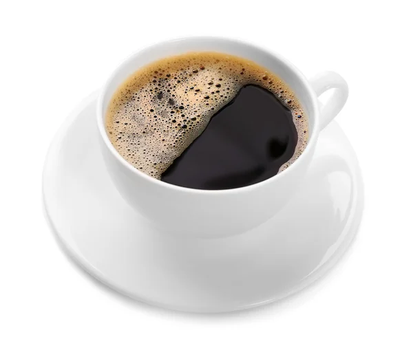 Kopje koffie geïsoleerd op wit — Stockfoto