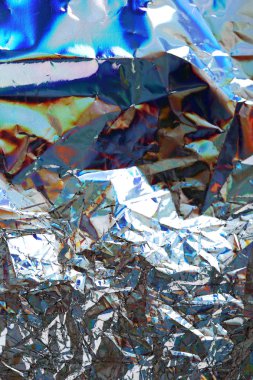 Renkli folyo doku arka plan buruşuk