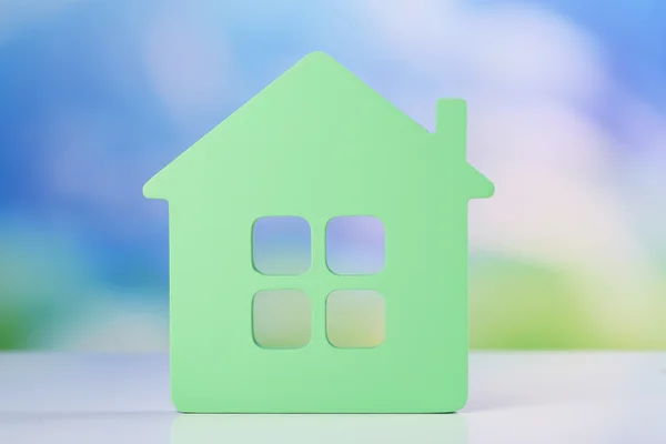 Toy house on natural background — Stock Photo, Image