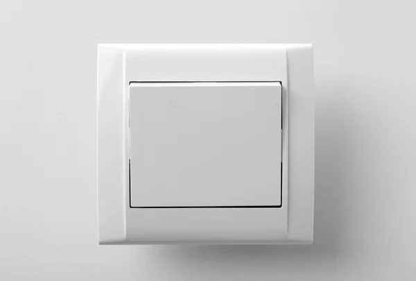 Interruptor de luz, isolado no branco — Fotografia de Stock