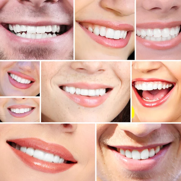 People smiles collage — Stock Photo, Image