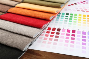 Renkli doku paleti kırıntıları yakından