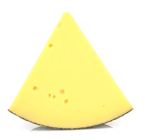 Piece of cheese isolated on white — Stock Photo, Image