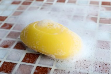 Sabun kabarcık mozaik tarih ile arka plan karoları