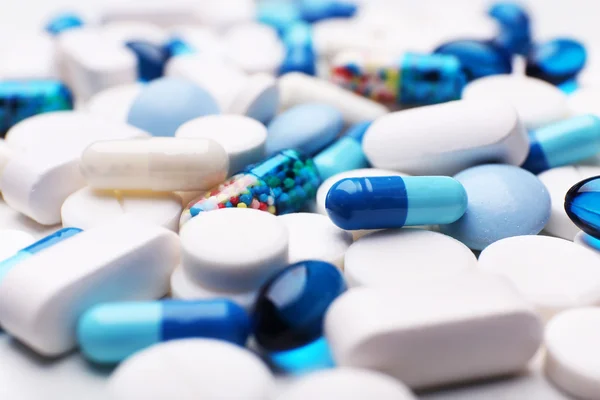 Pile of pills, closeup — Stock Photo, Image