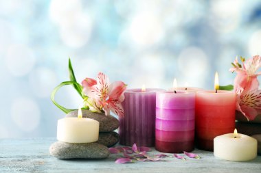 Spa mumlar ile natürmort