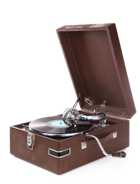 Vintage turntable vinyl record player — Stock Photo, Image