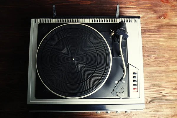 Vintage gramofon vinyl record player — Stock fotografie