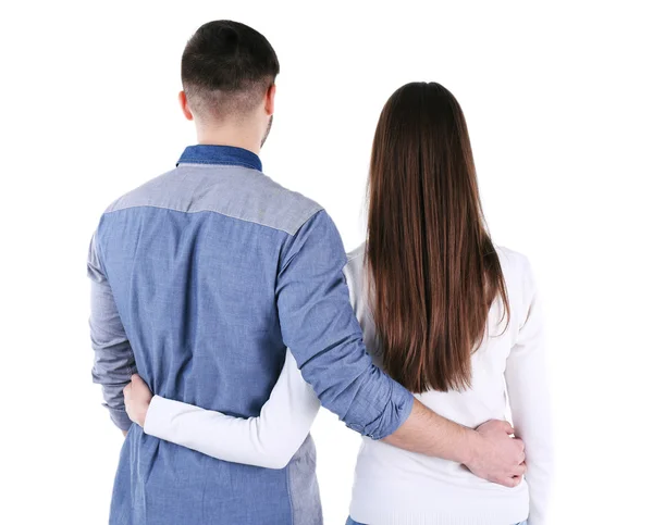 Back view of young couple — Stock Photo, Image