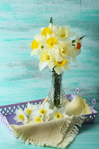 Fresh narcissus flowers — Stock Photo, Image