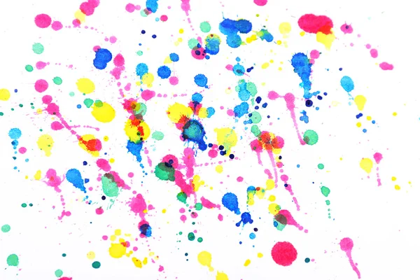 Salpicaduras coloridas de pintura como fondo — Foto de Stock