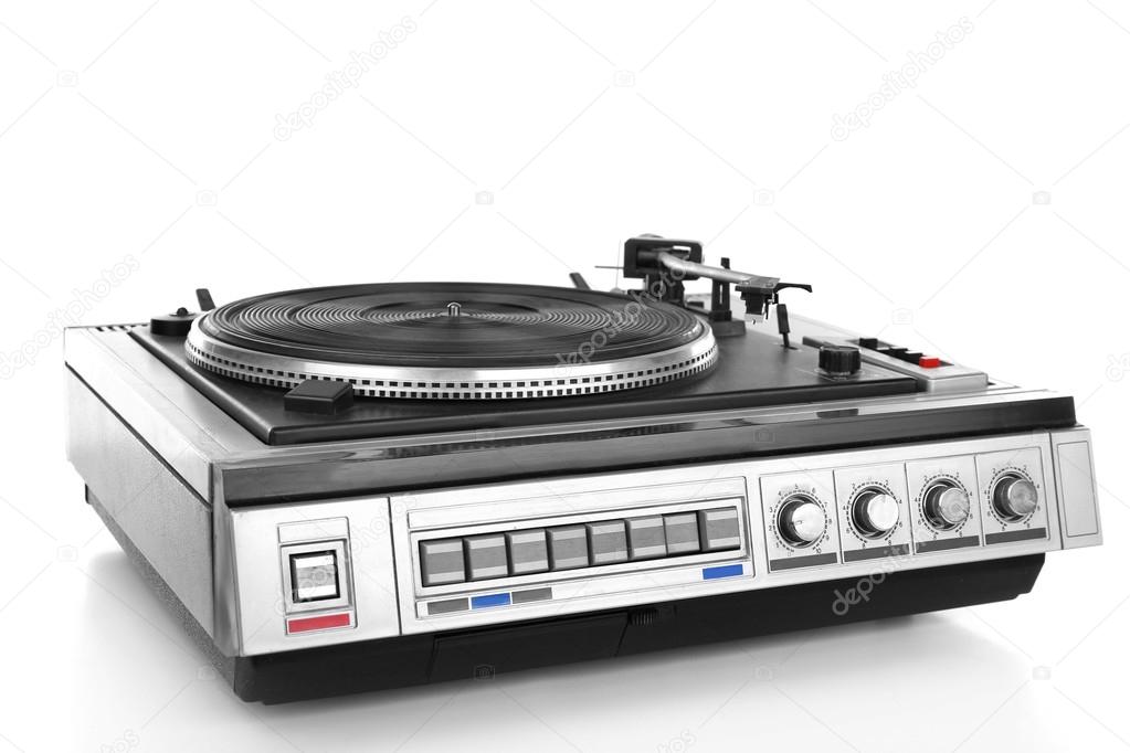 Vintage turntable vinyl record player