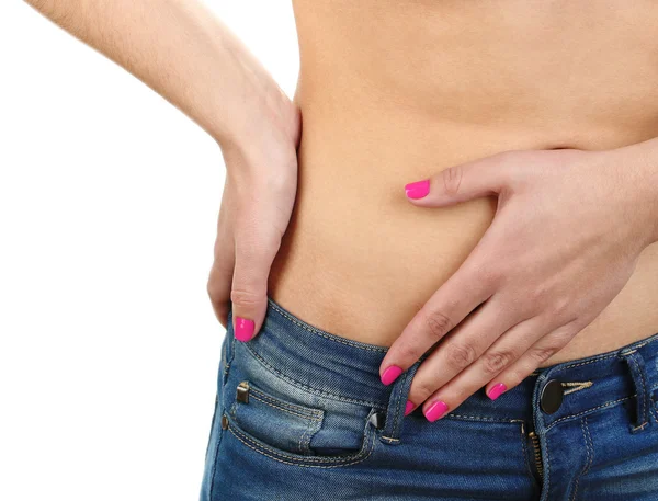 Dolor abdominal en niñas — Foto de Stock