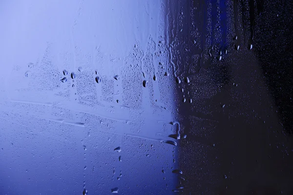 Glass with natural water drops — Stock Photo, Image