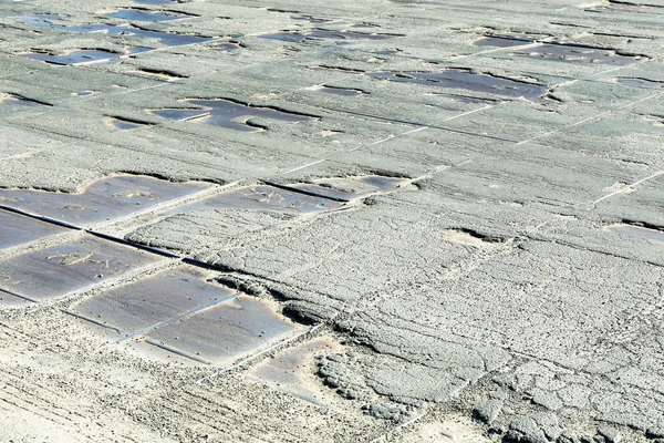 Very bad quality road with potholes — Stock Photo, Image