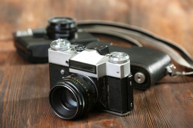 Tablo yakın çekim Retro kamera