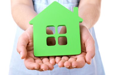 Evin küçük model ile el