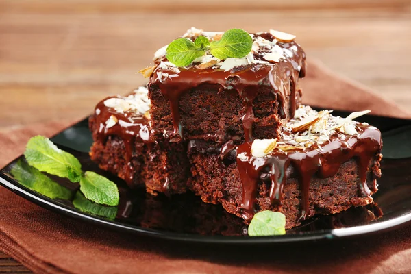 Deliciosos pasteles de chocolate — Foto de Stock