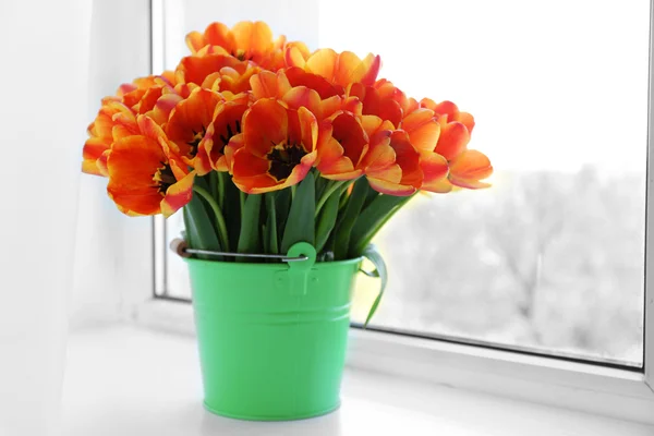 Krásná kytice tulipánů — Stock fotografie