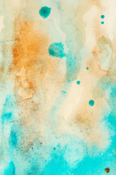 Watercolor texture on paper close-up — Stock Photo, Image