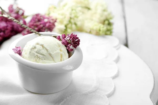 Composition with tasty ice cream — Stock Photo, Image